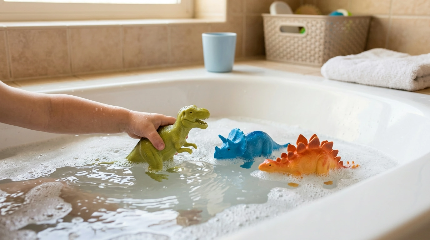 3pcs Dinosaur Bath Toys for Kids: Clean-Time Fun