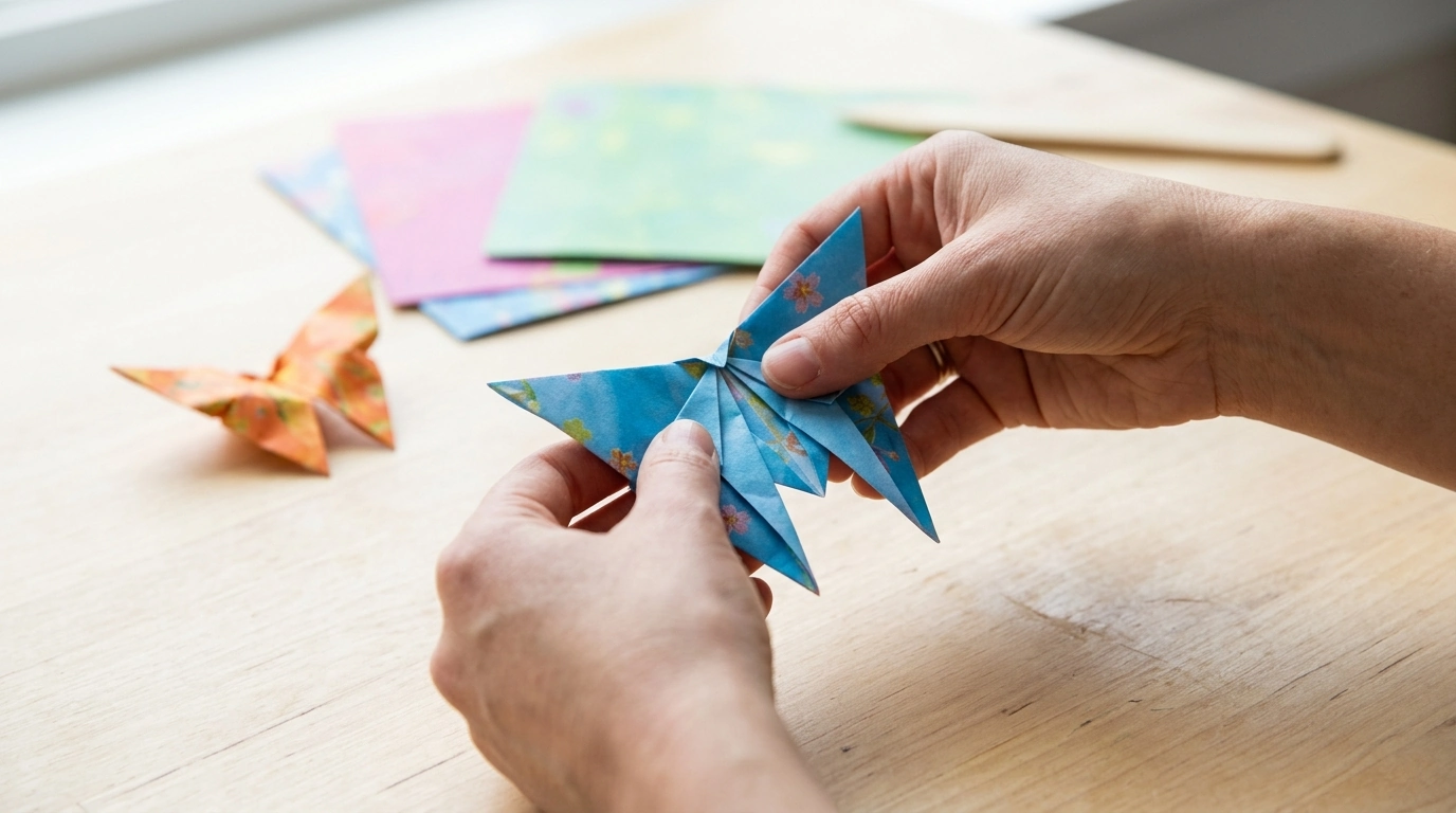 Fold a Paper Butterfly in 4 Easy Origami Steps